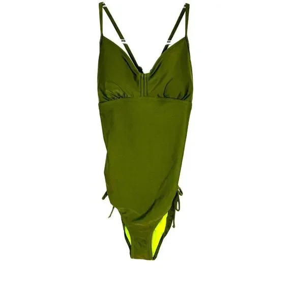 PRANA Moorea one piece bathing suit cargo green sm - Picture 1 of 4